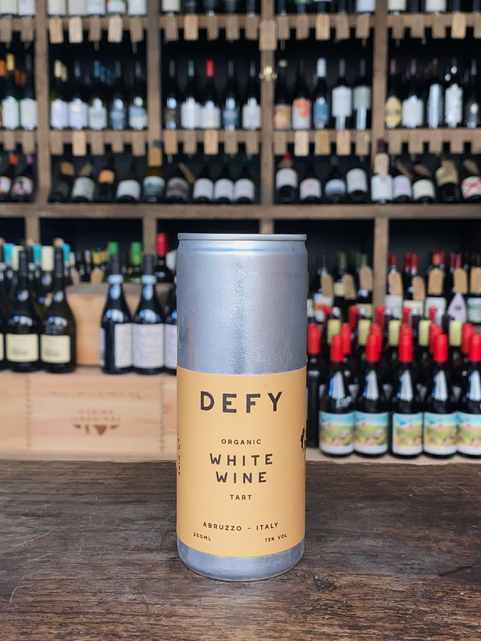 Canned Wine, Italian White, Defy