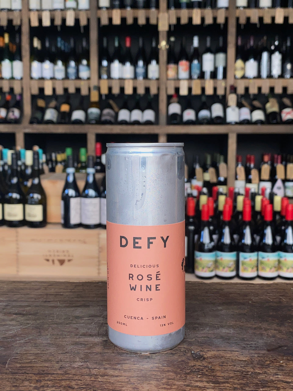 Canned Wine, Organic Spanish Rosé, Defy